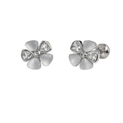 925 Silver Cat Eye Stone MOP Studs