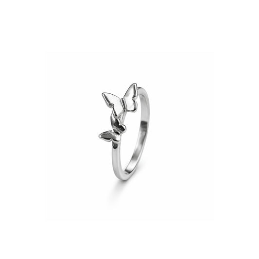 925 Silver Butterfly Plain casting Ring