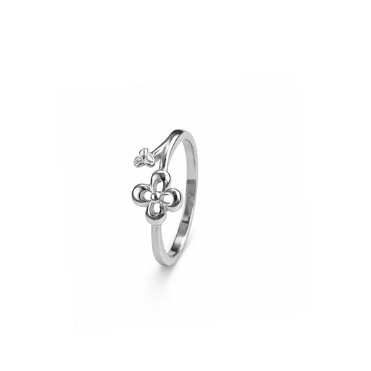 925 Silver Flower Plain casting Ring