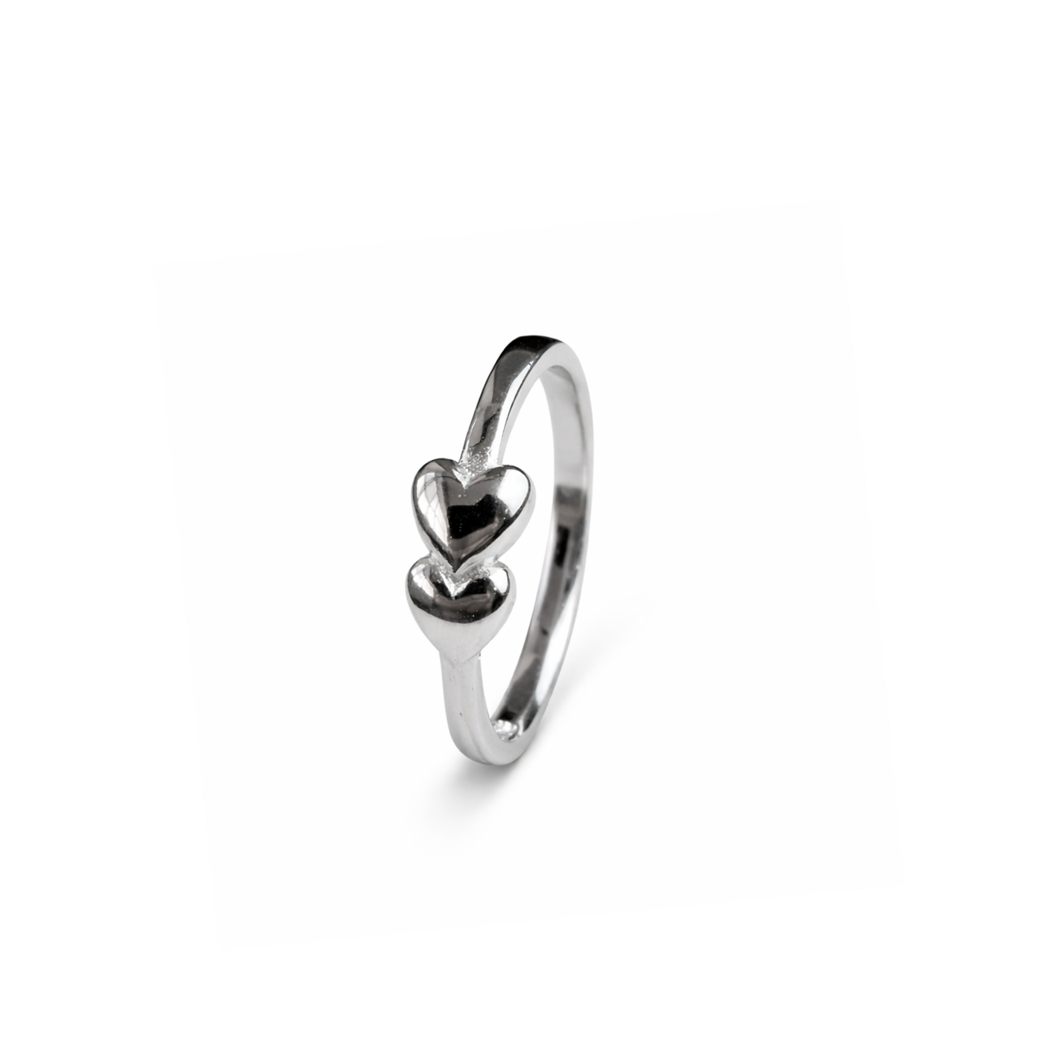 925 Silver Plain Casting Heart Shape Ring