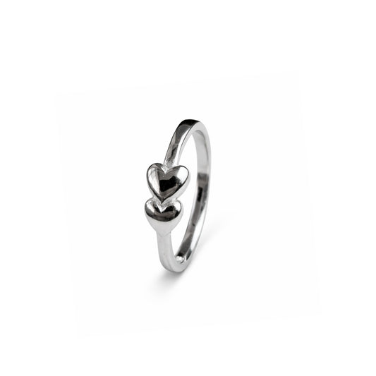 925 Silver Plain Casting Heart Shape Ring
