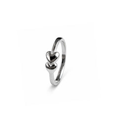 925 Silver Plain Casting Heart Shape Ring